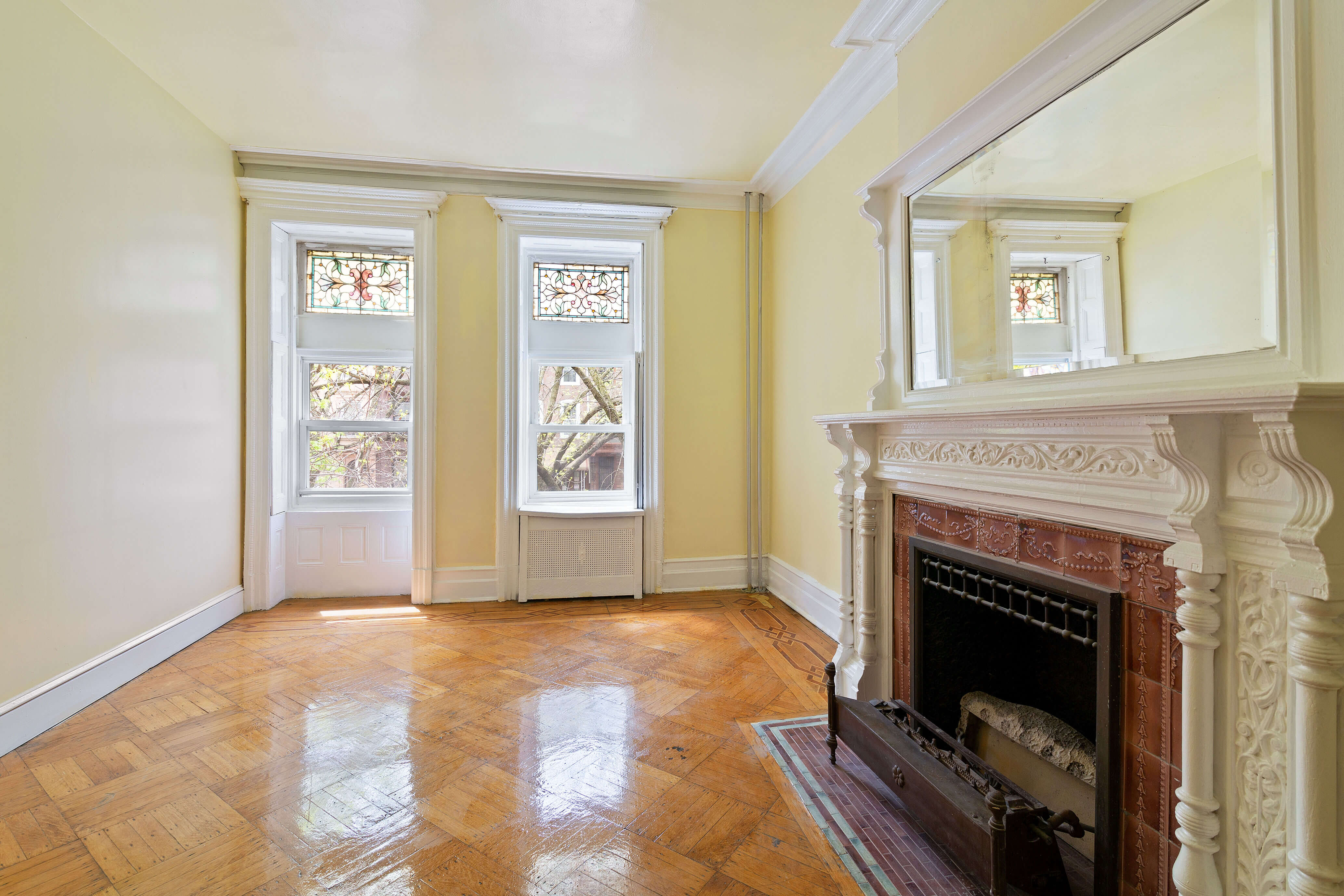 interior of 1215 dean street in crown heights brooklyn