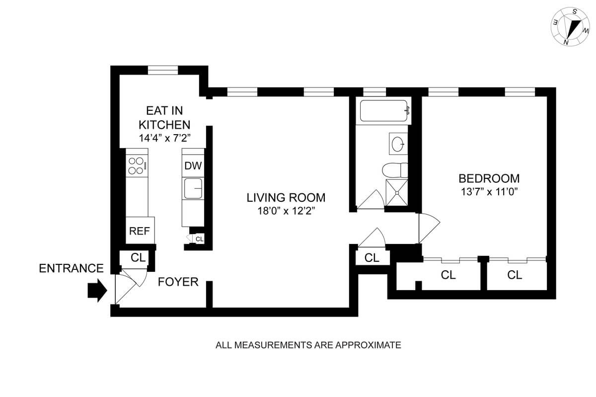 floorplan of 135 prospect park southwest brooklyn