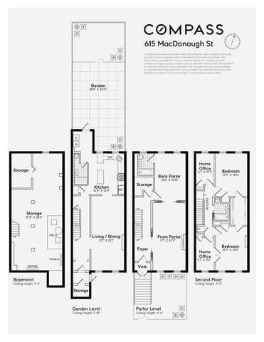 floorplans of 615 MacDonough Street brooklyn