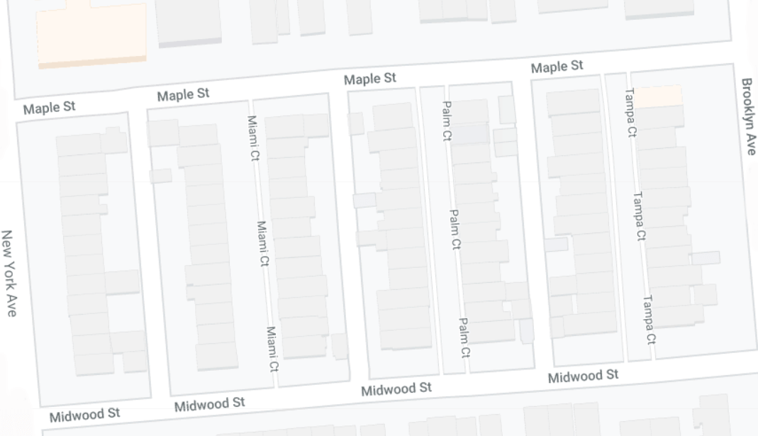 map of coral gardens in flatbush