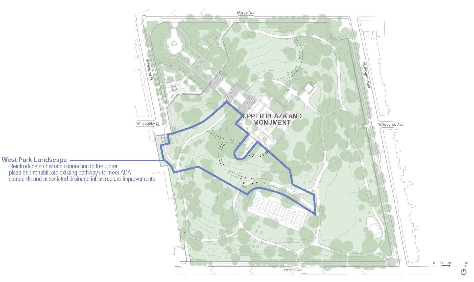 map of the proposed project area