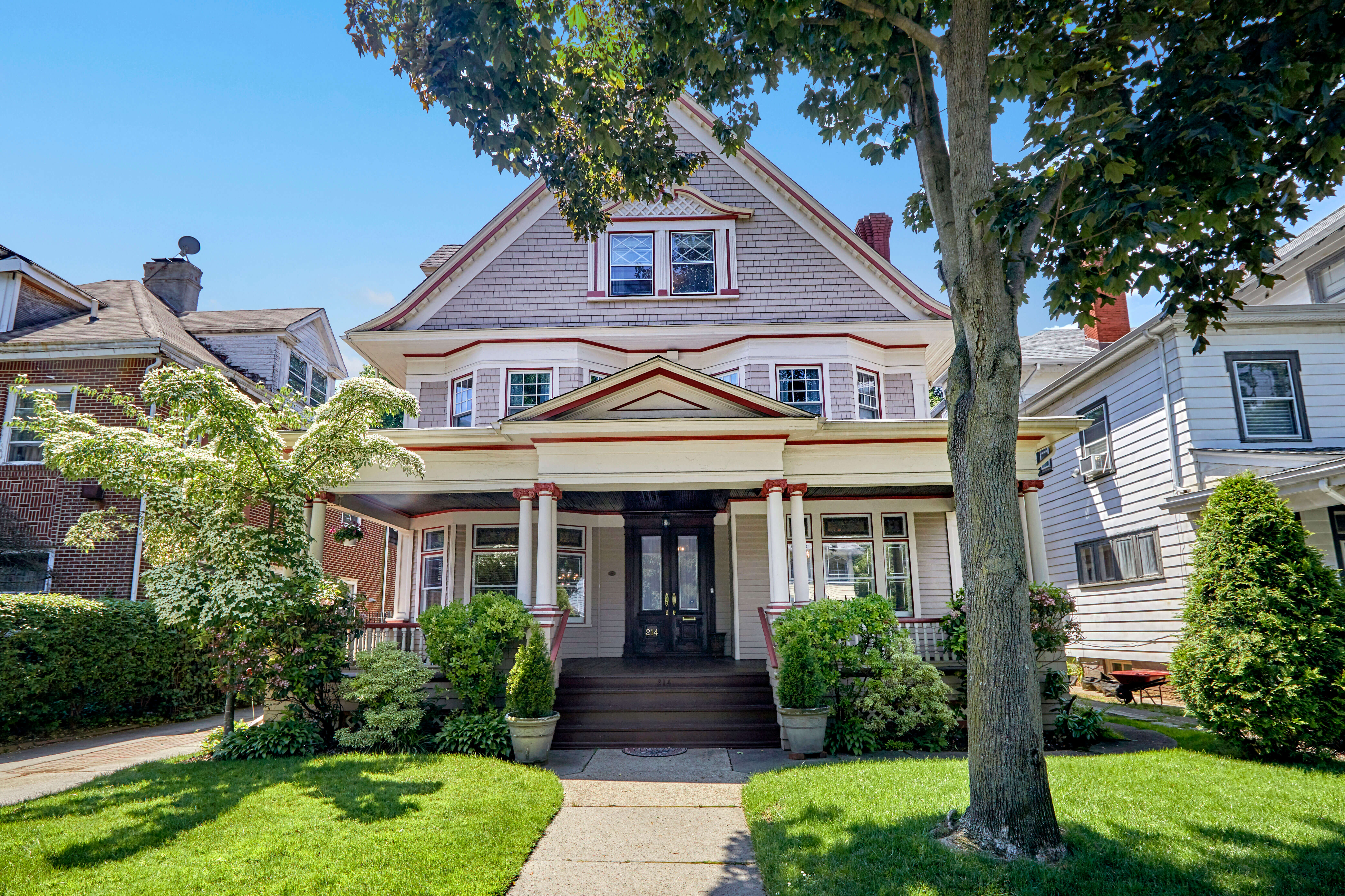 exterior of 214 Marlborough Road in Prospect Park South Brooklyn