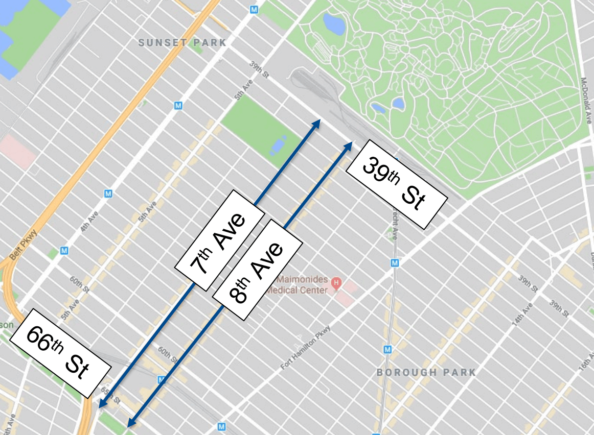 map of planned street changes