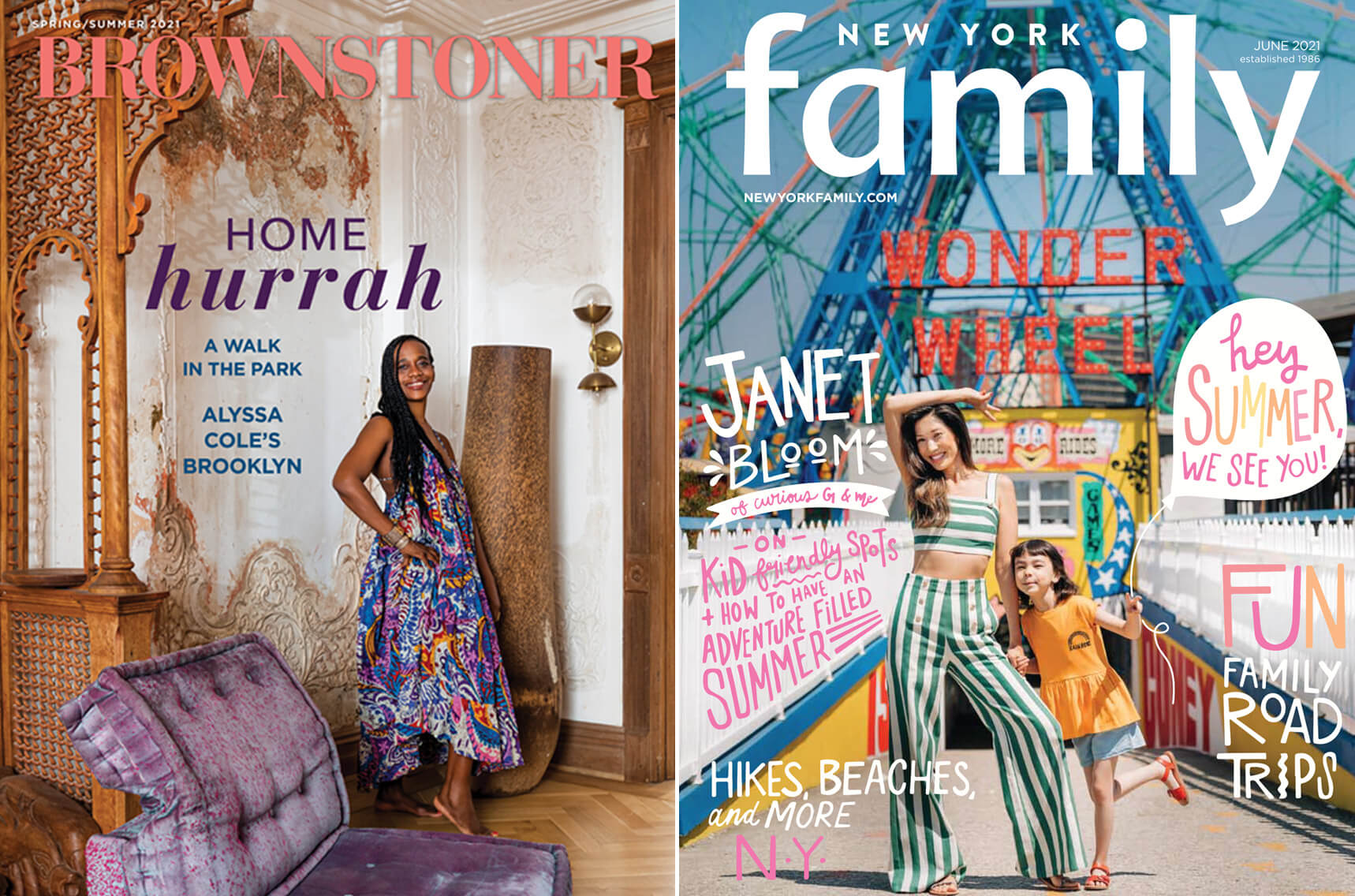covers of Brownstoner and New York Family