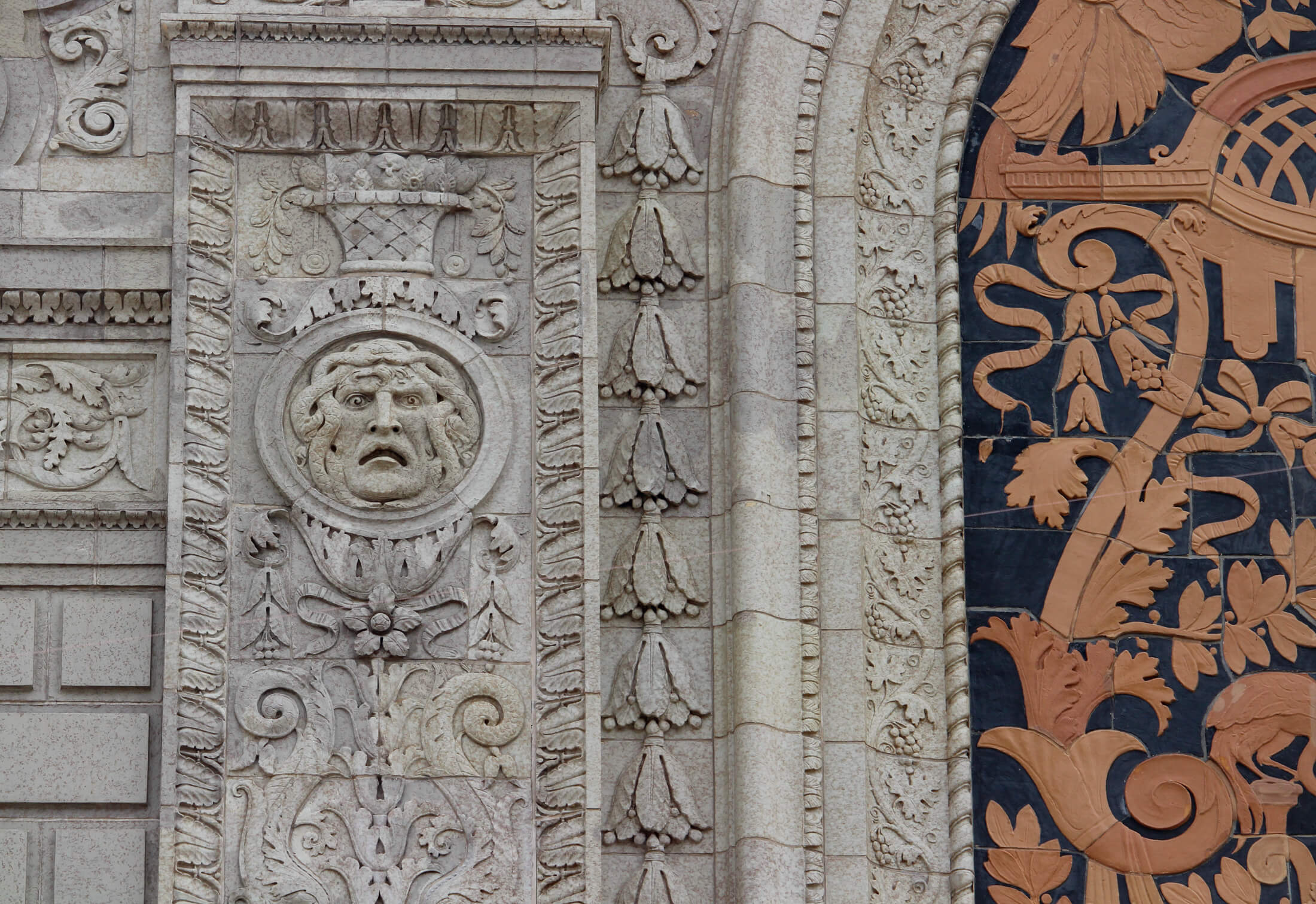 detail of kings theatre flatbush brooklyn