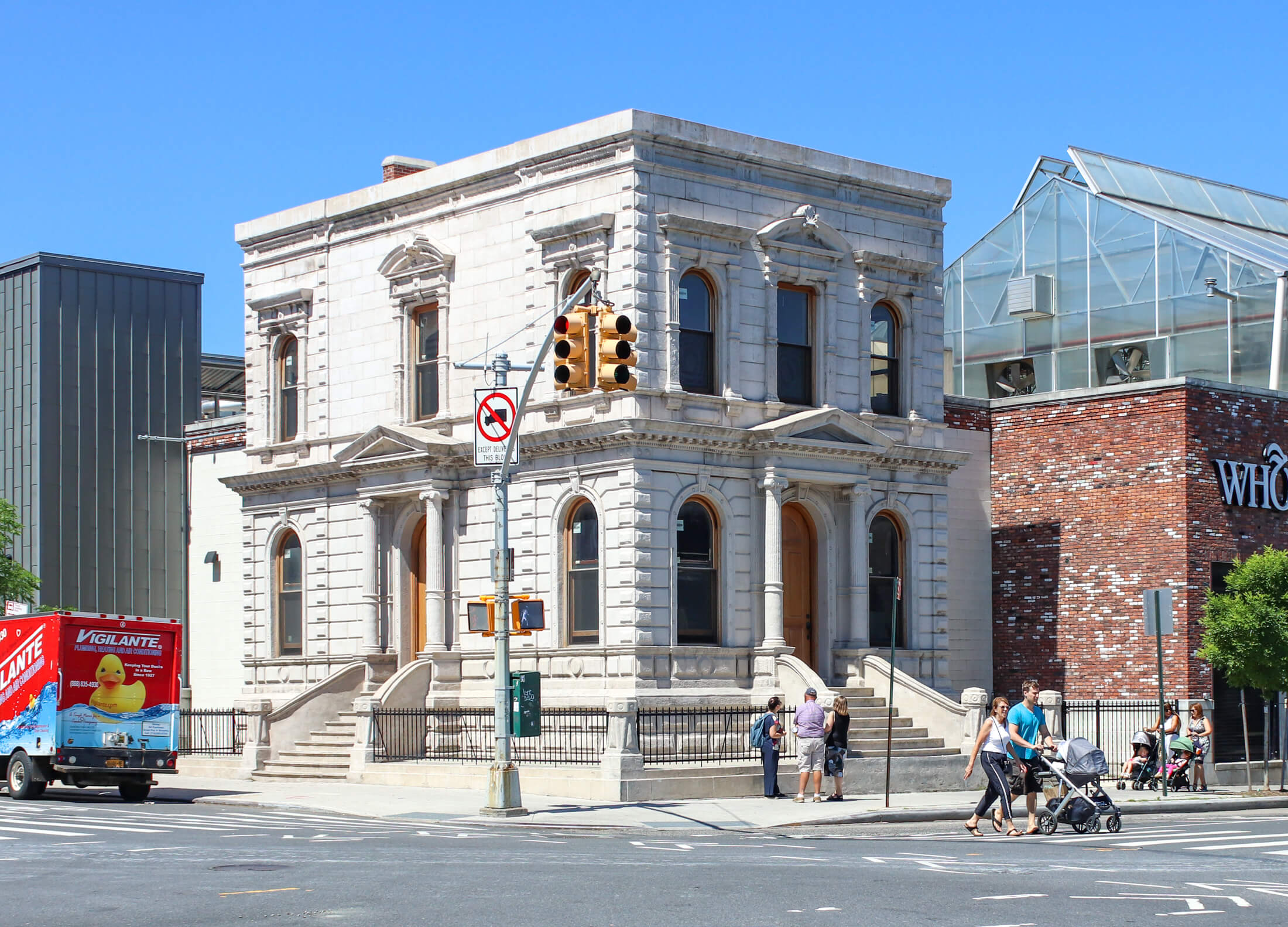exterior of the coignet stone building in brooklyn