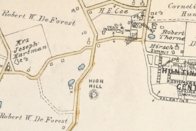  The property marked as "Old Peace and Plenty" on a map from 1915-1917
