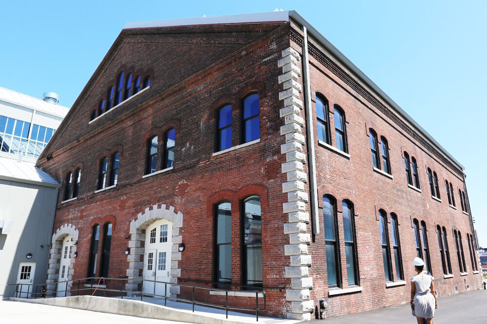 exterior of building 123 in the brooklyn navy yard