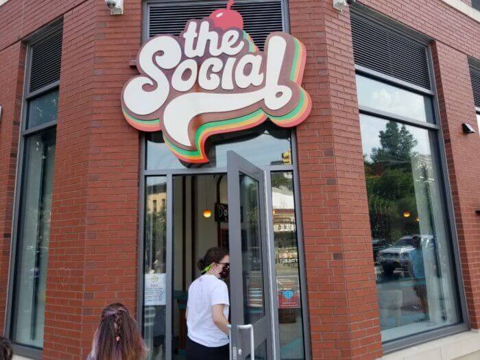 The entrance to The Social