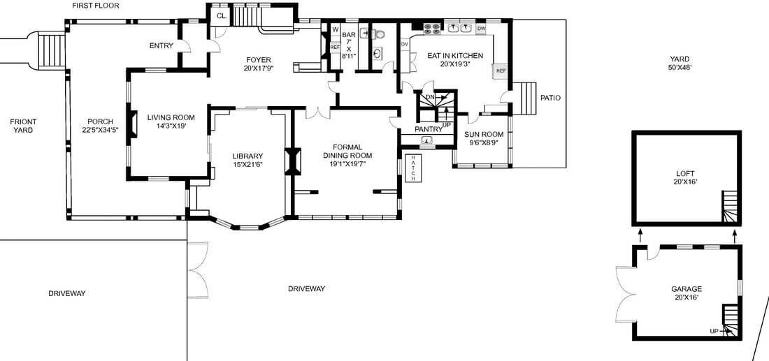 floorplan of 187 Marlborough Road brooklyn