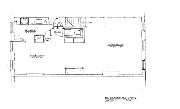 interior of 38 s portland avenue unit 2, brooklyn