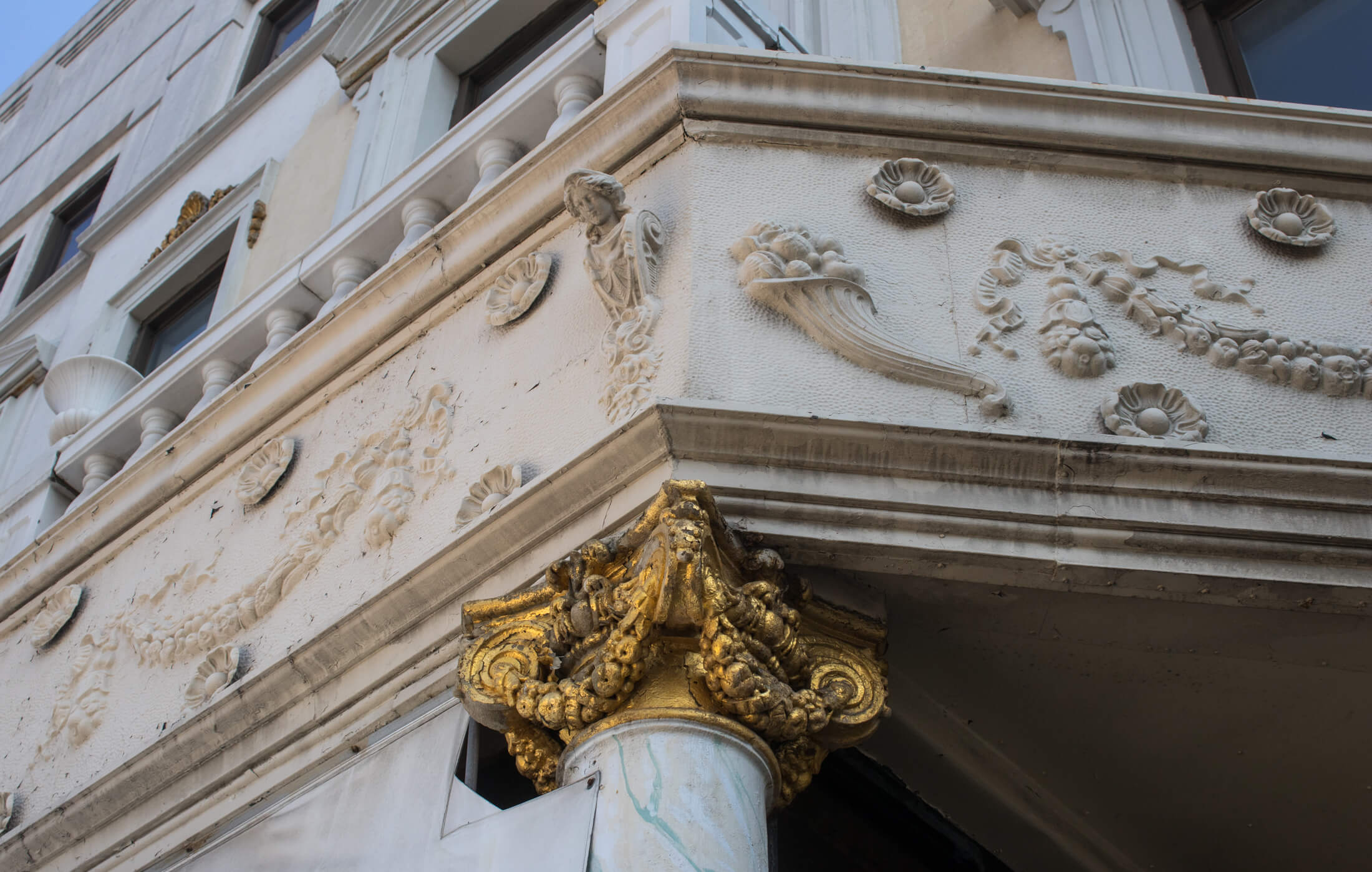 exterior detail of grand prospect hall