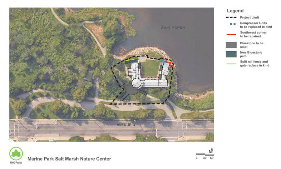 plans for renovation of the salt marsh