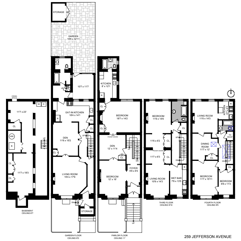floorplan of 259 jefferson avenue