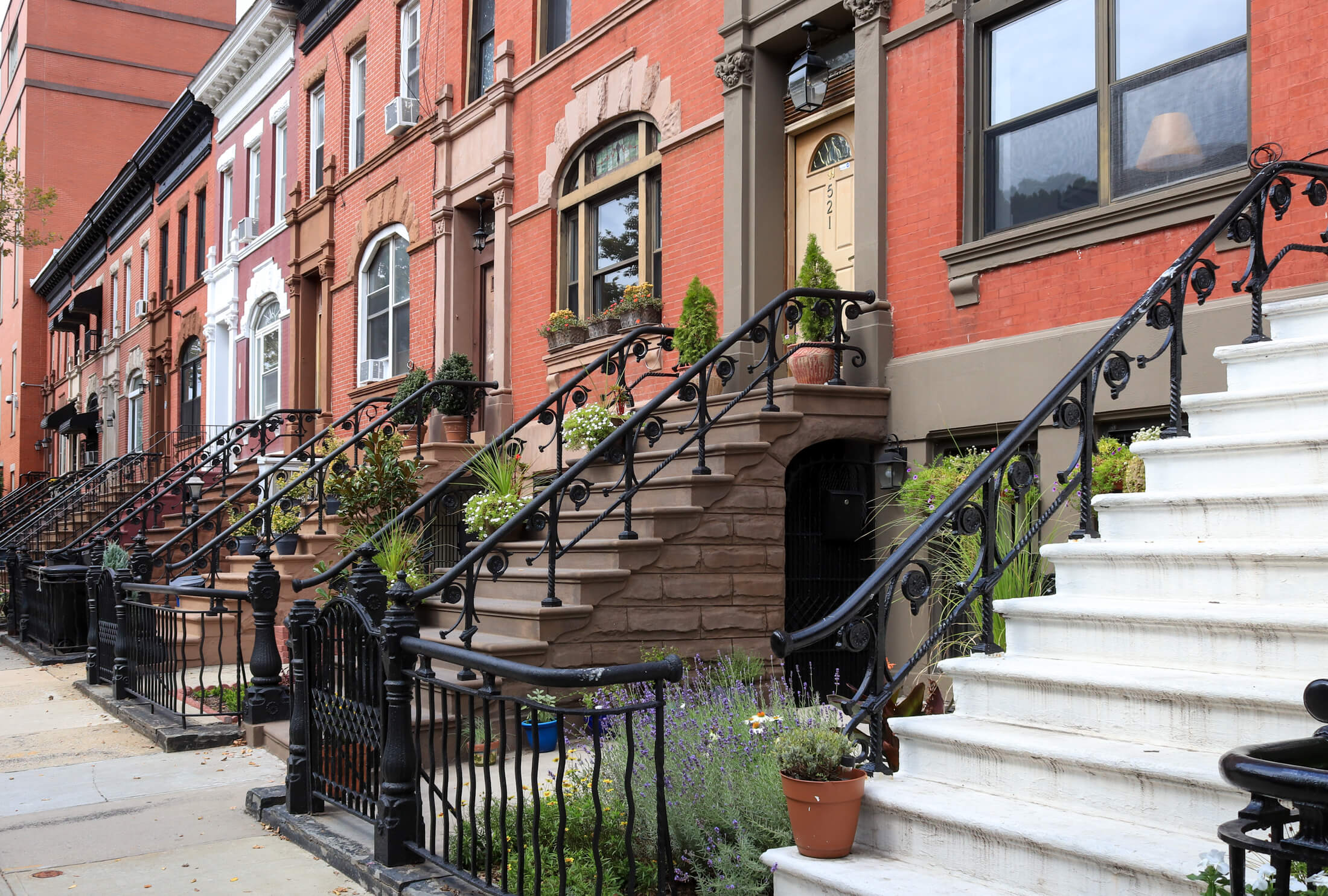 row houses on macdonough street near patchen avenue