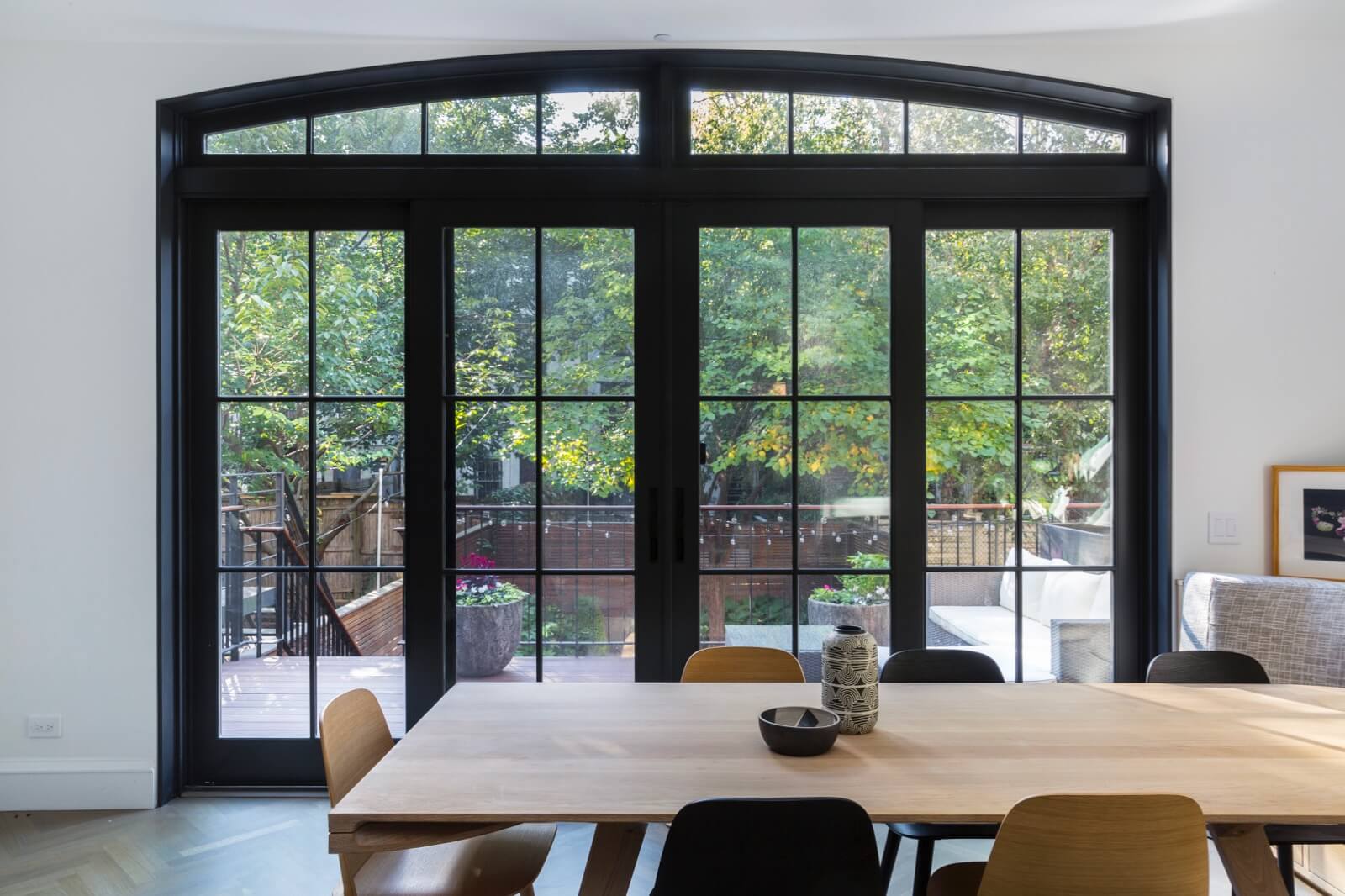 Brooklyn dining French doors