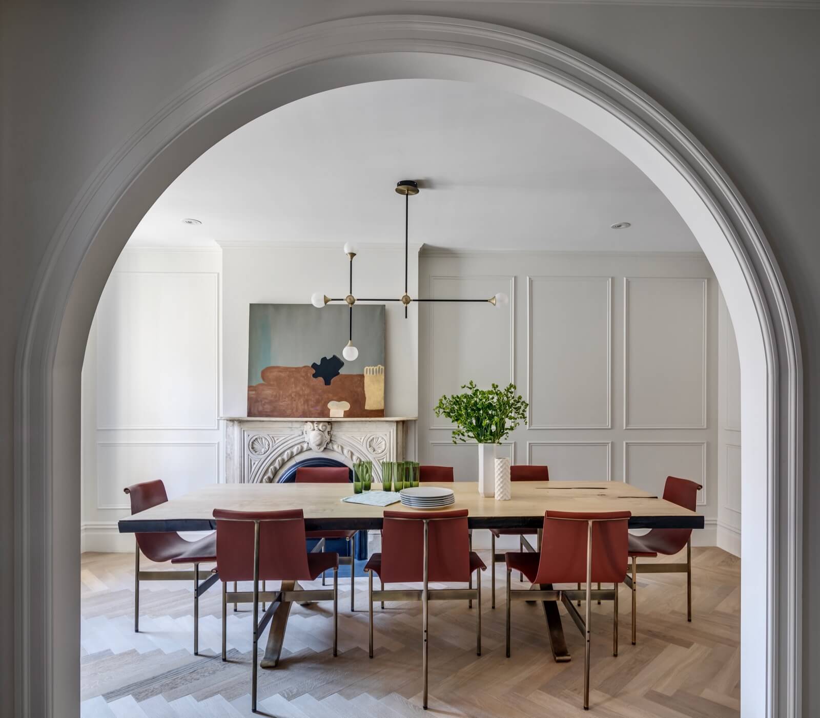 Brooklyn dining room arch