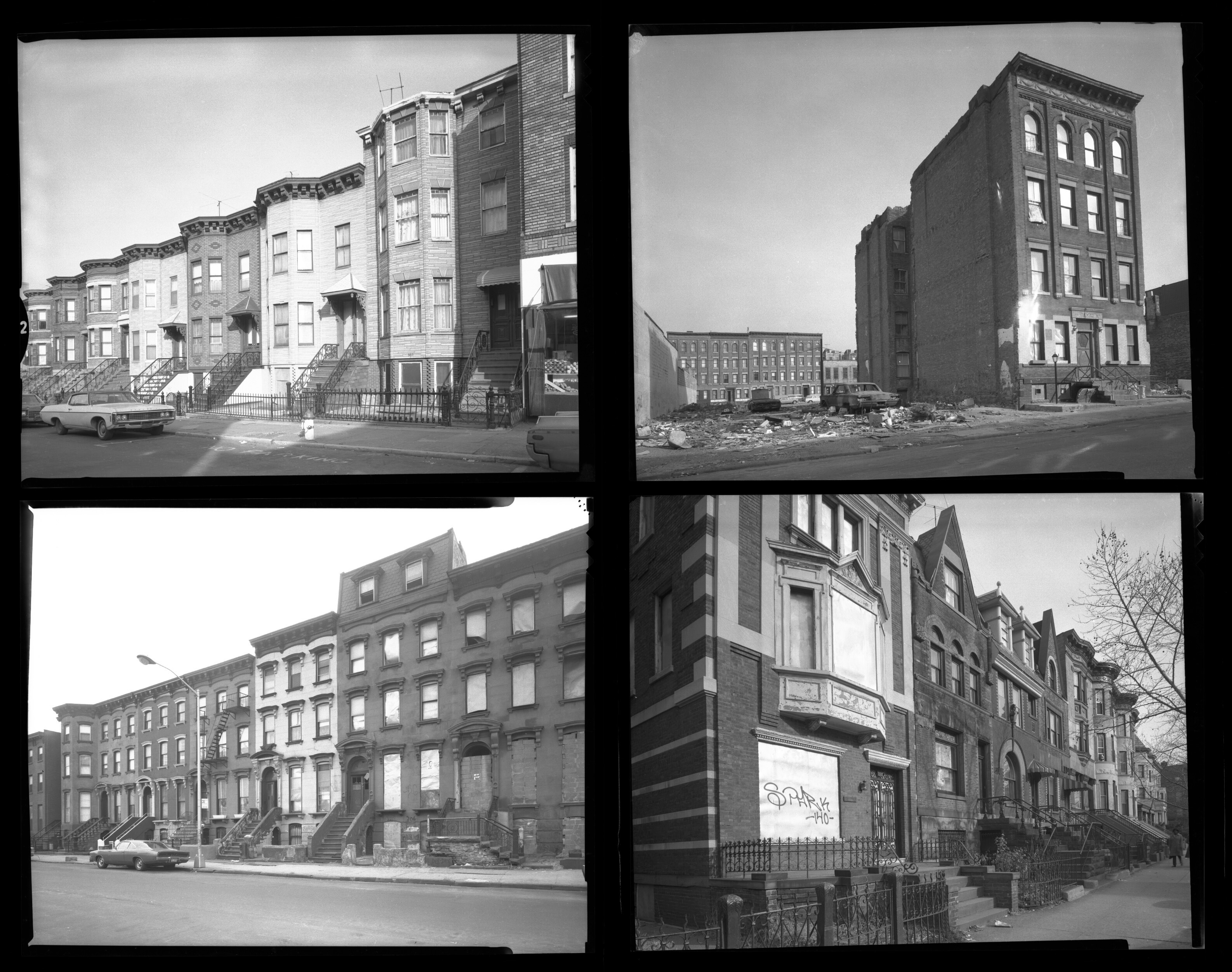negatives from pratt archives showing abandoned buildings