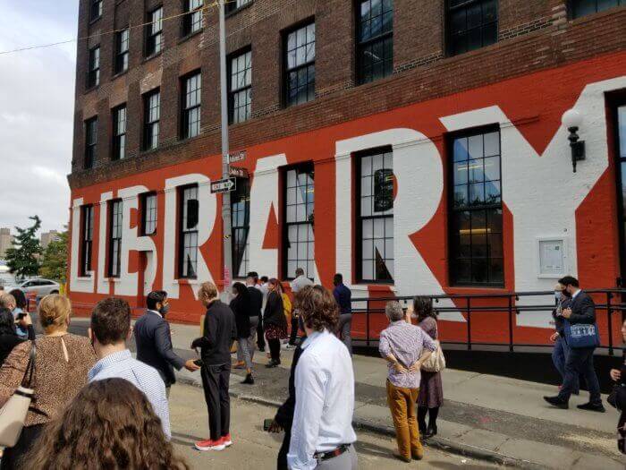 exterior of the new library