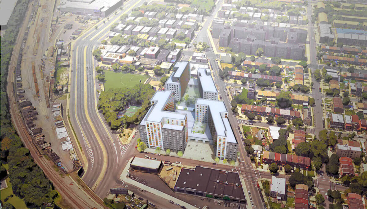 rendering of the planned complex