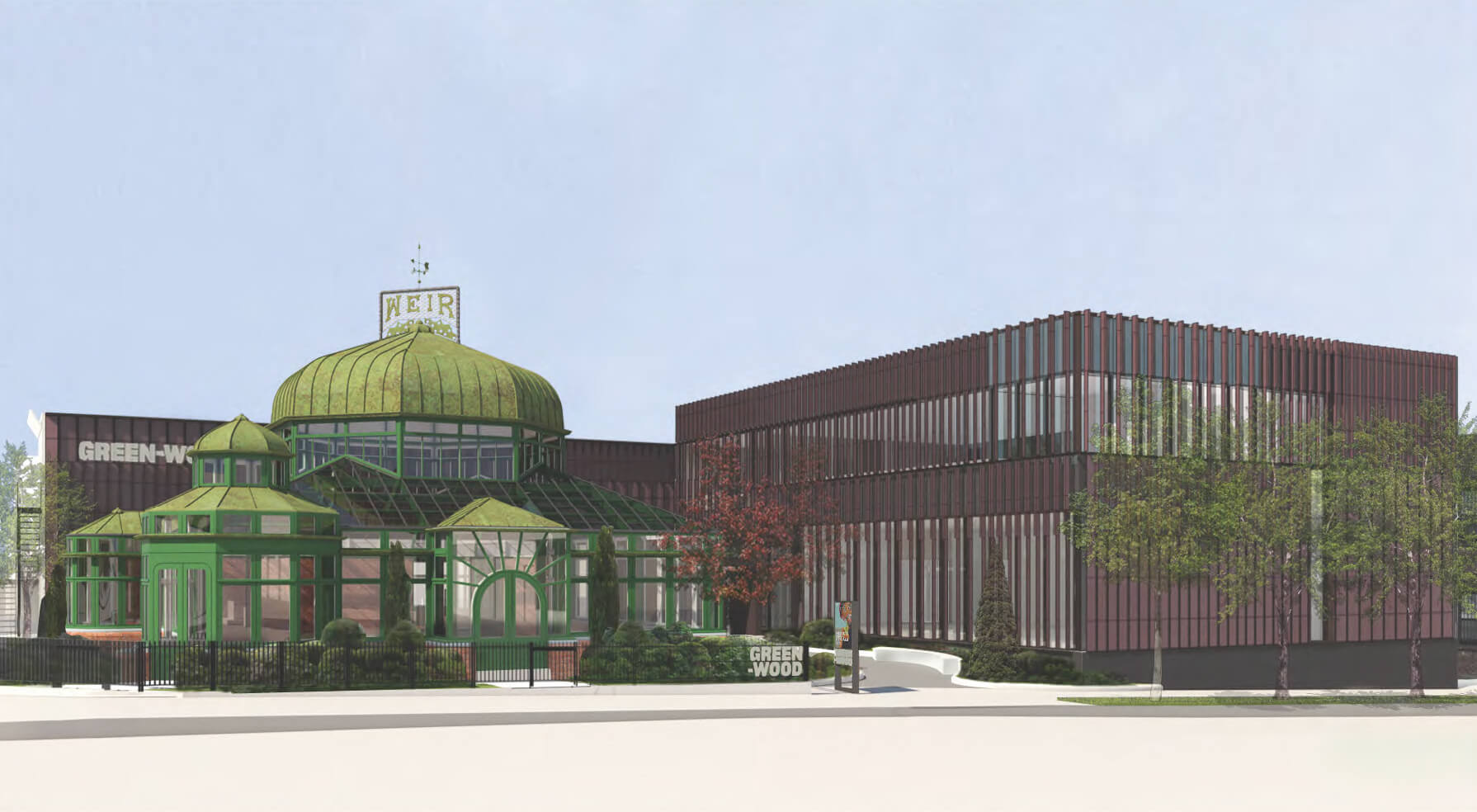 rendering of the proposed visitors center
