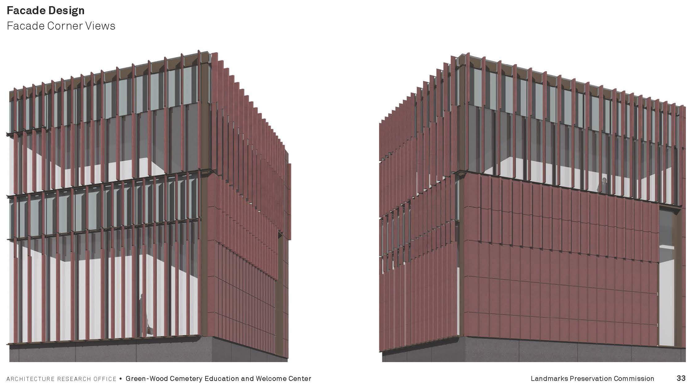 rendering of the facade details