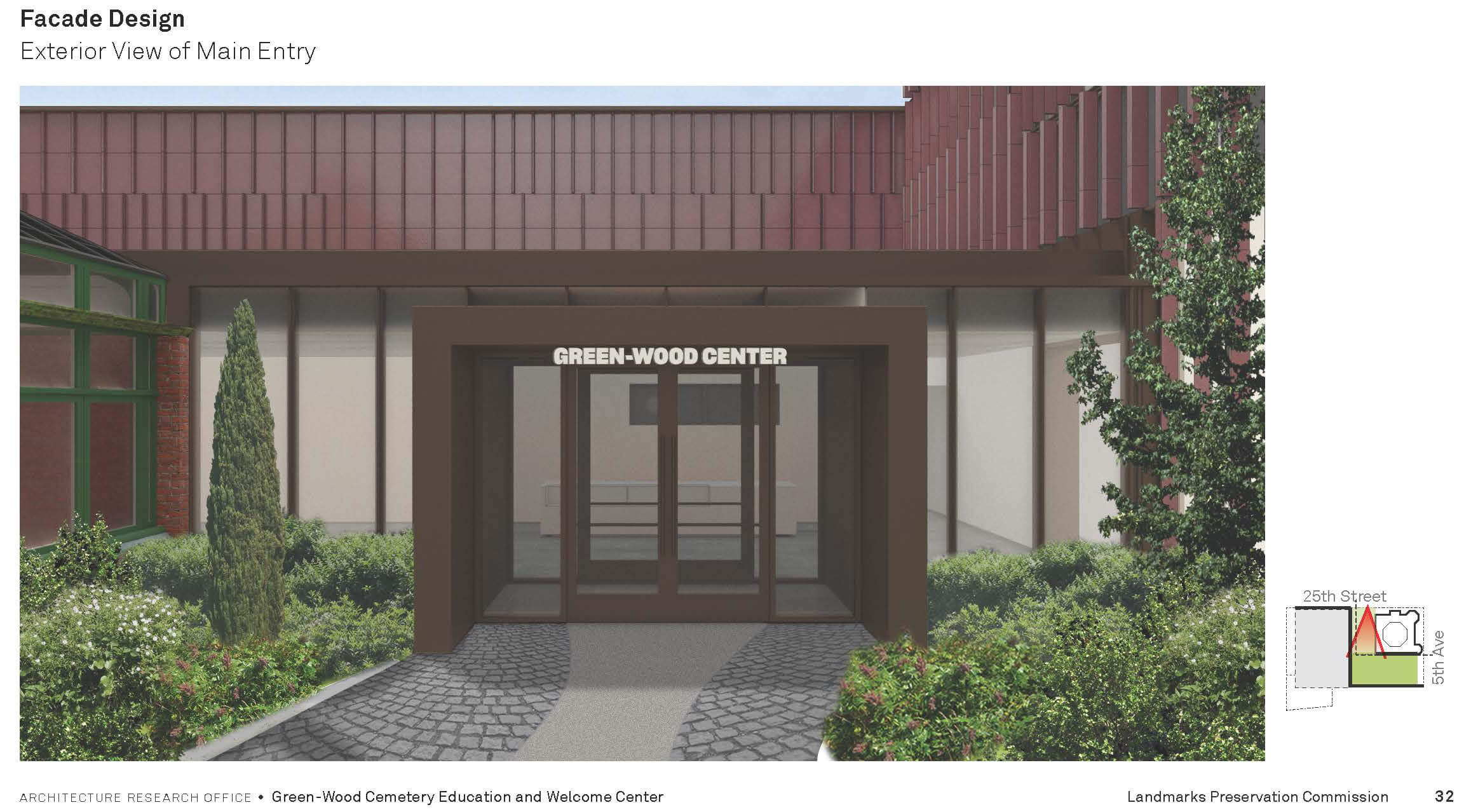 rendering of the entrance