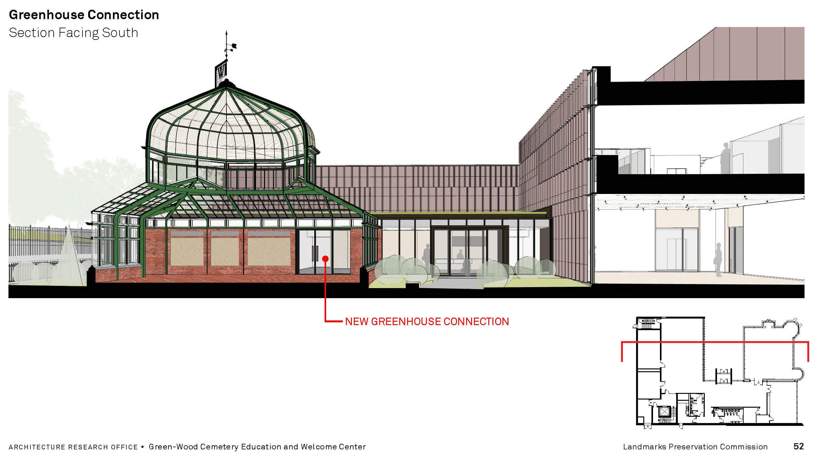 renderings for green-wood visitor center