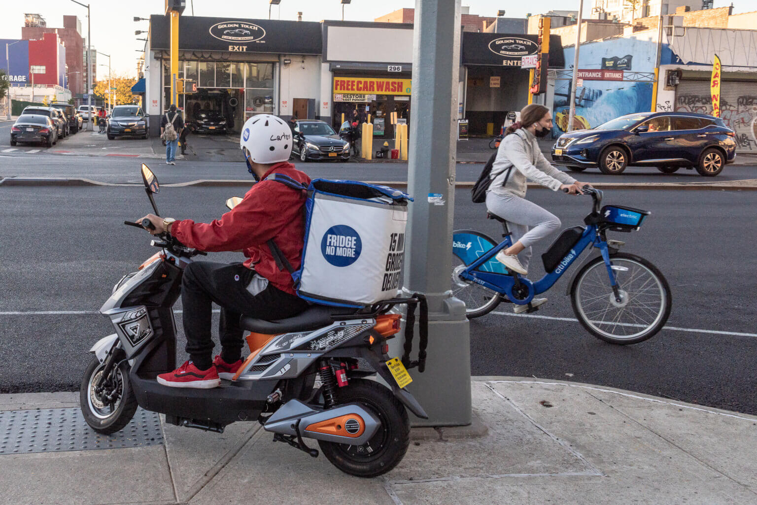 a delivery worker