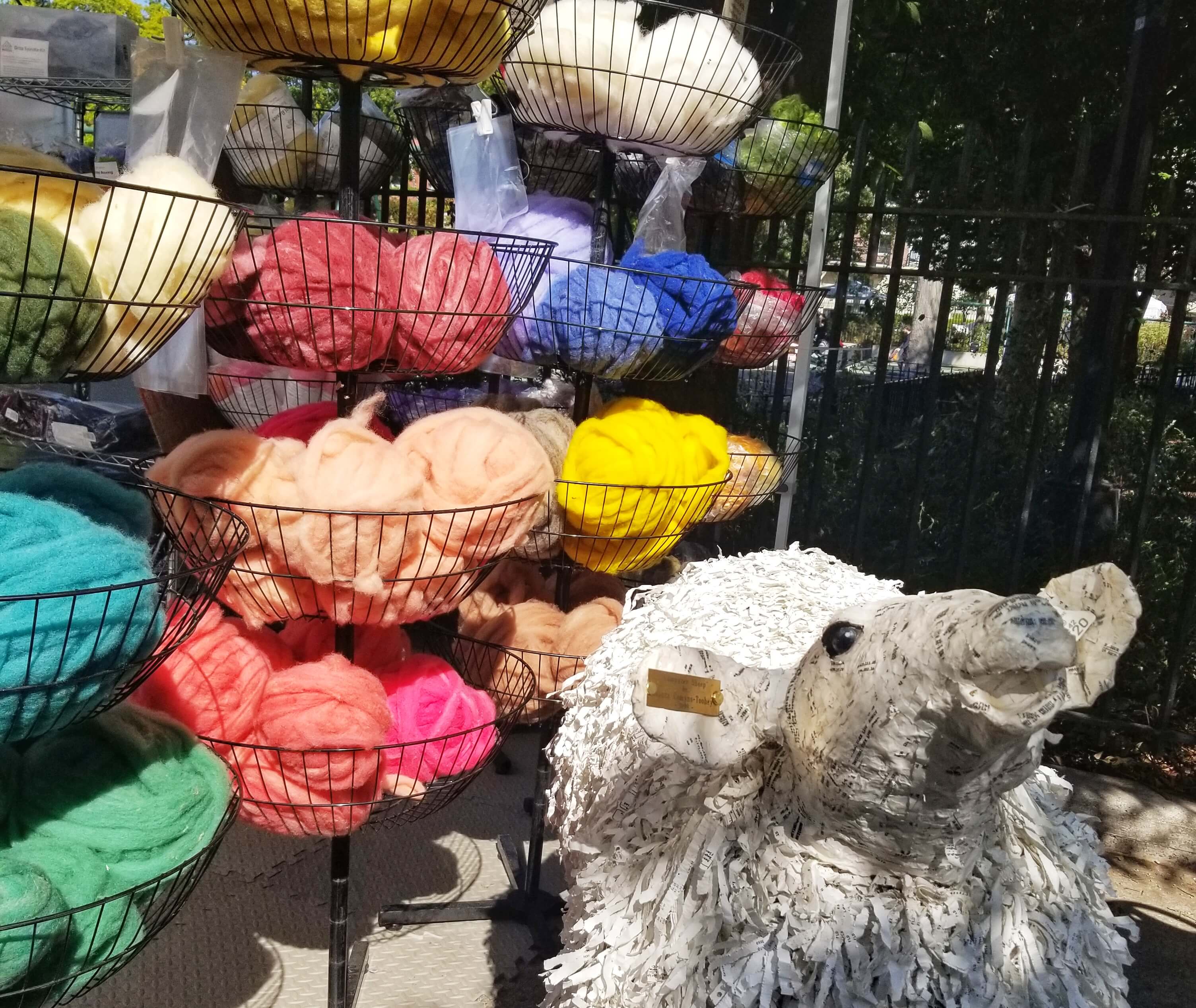 yarn on display