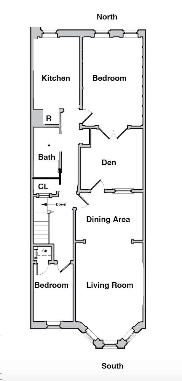 floorplan of 205 sterling street