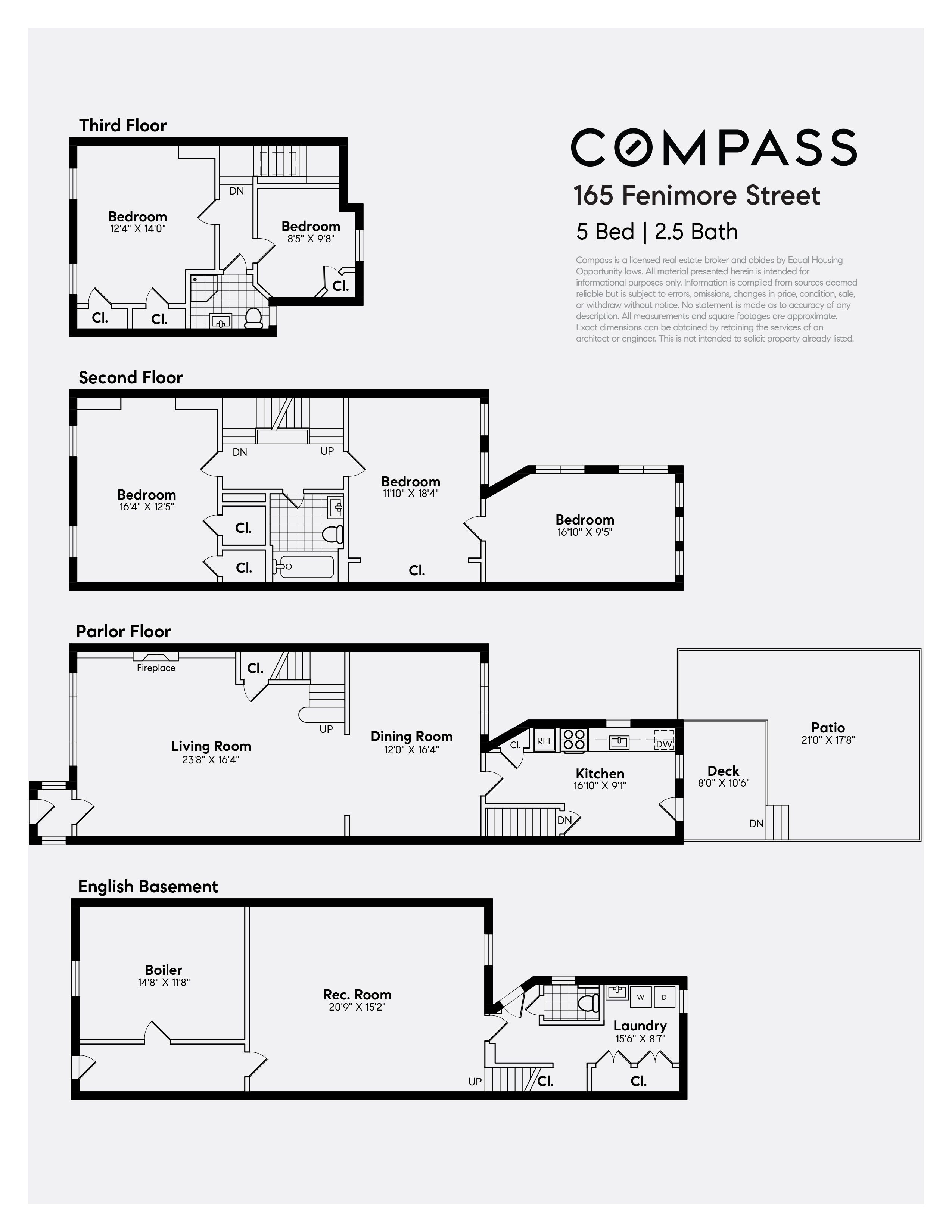 floorplan of 165 fenimore street brooklyn