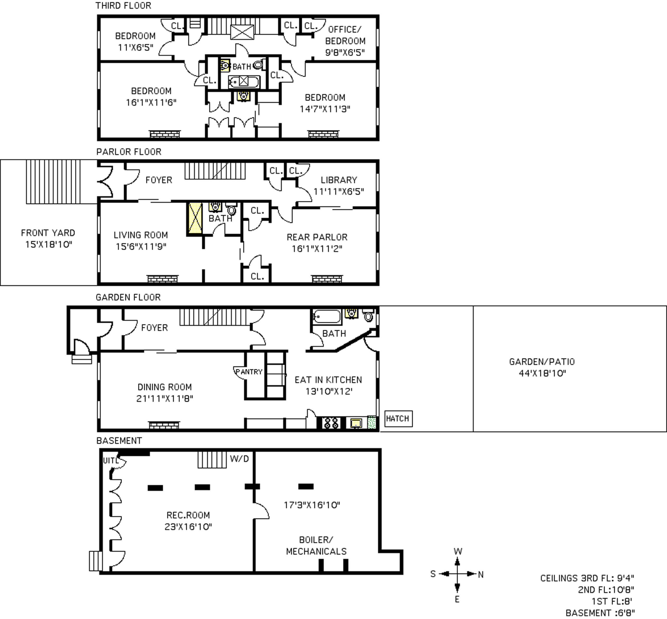 floor plan of 967 greene avenue