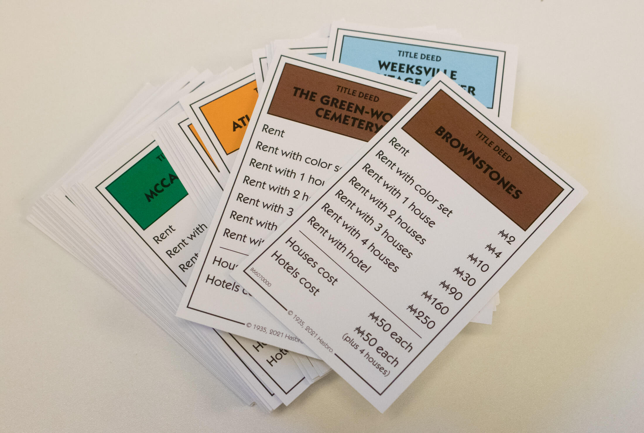 brooklyn monopoly cards