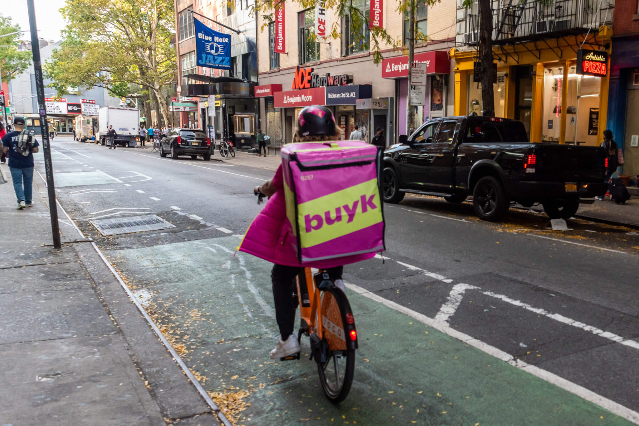 bike on West 3rd street