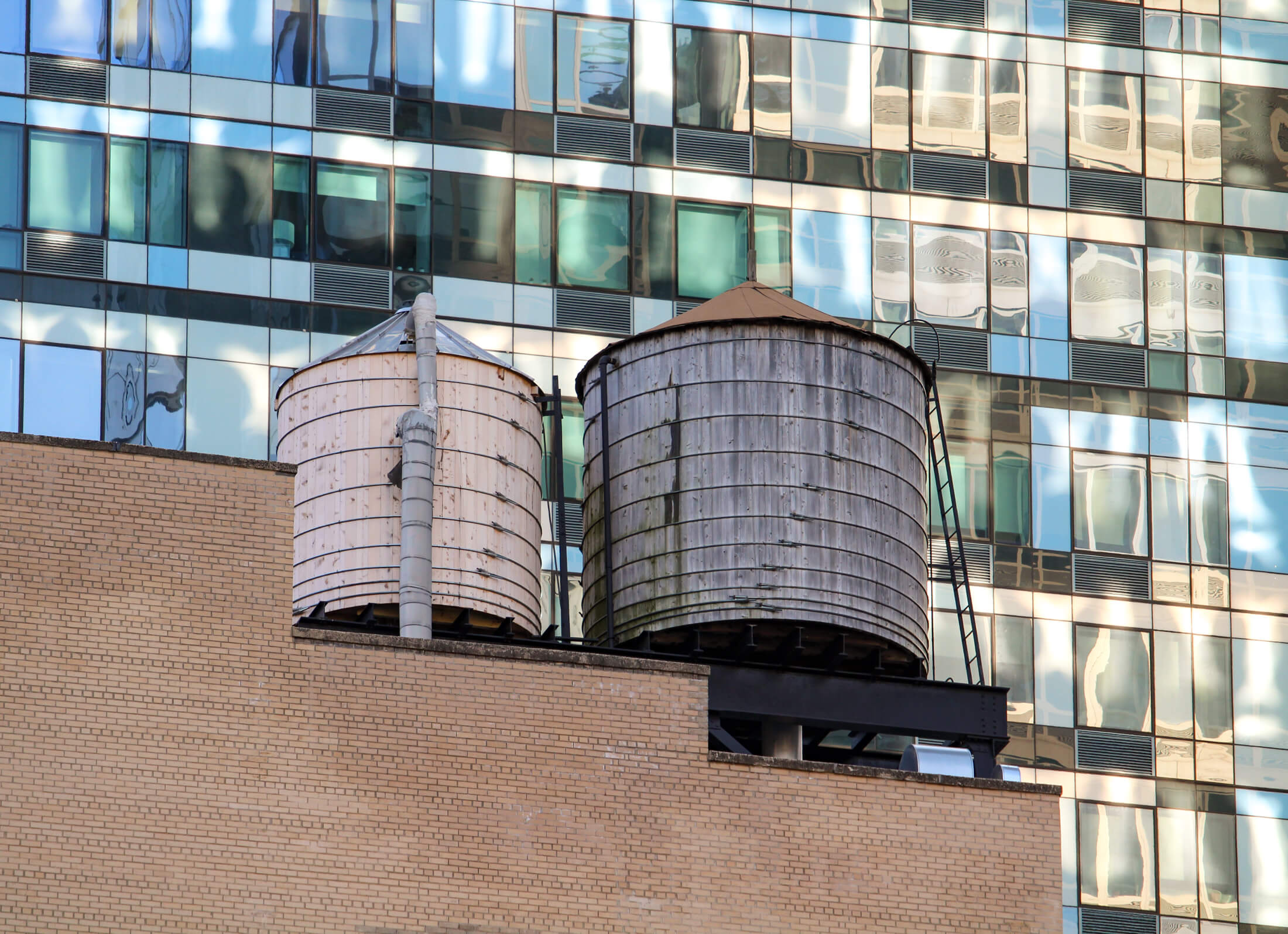 watertowers in downtown brooklyn