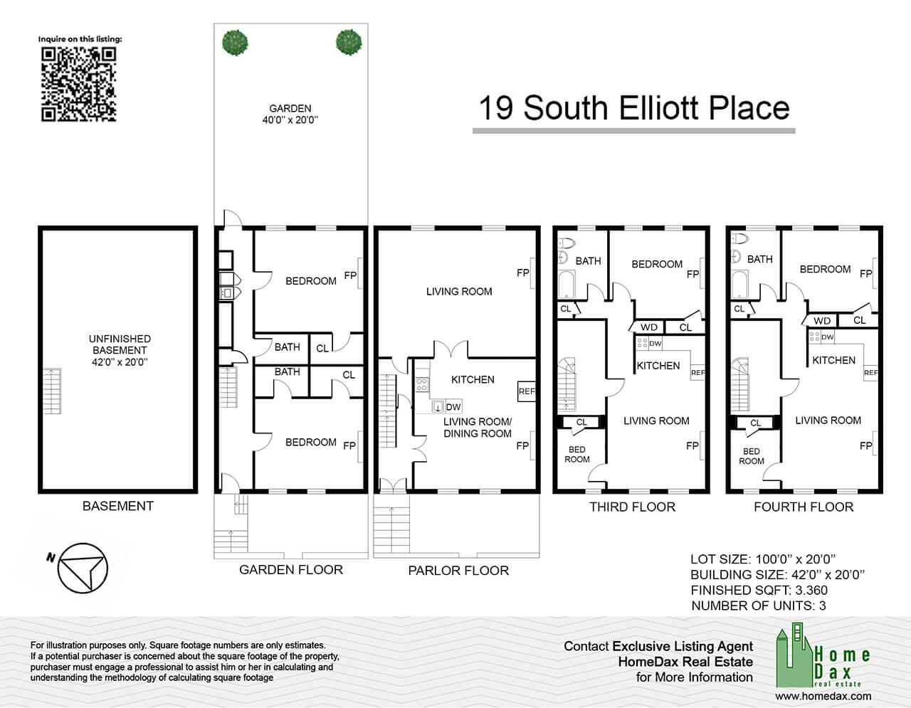 floorplan of 19 south elliott place