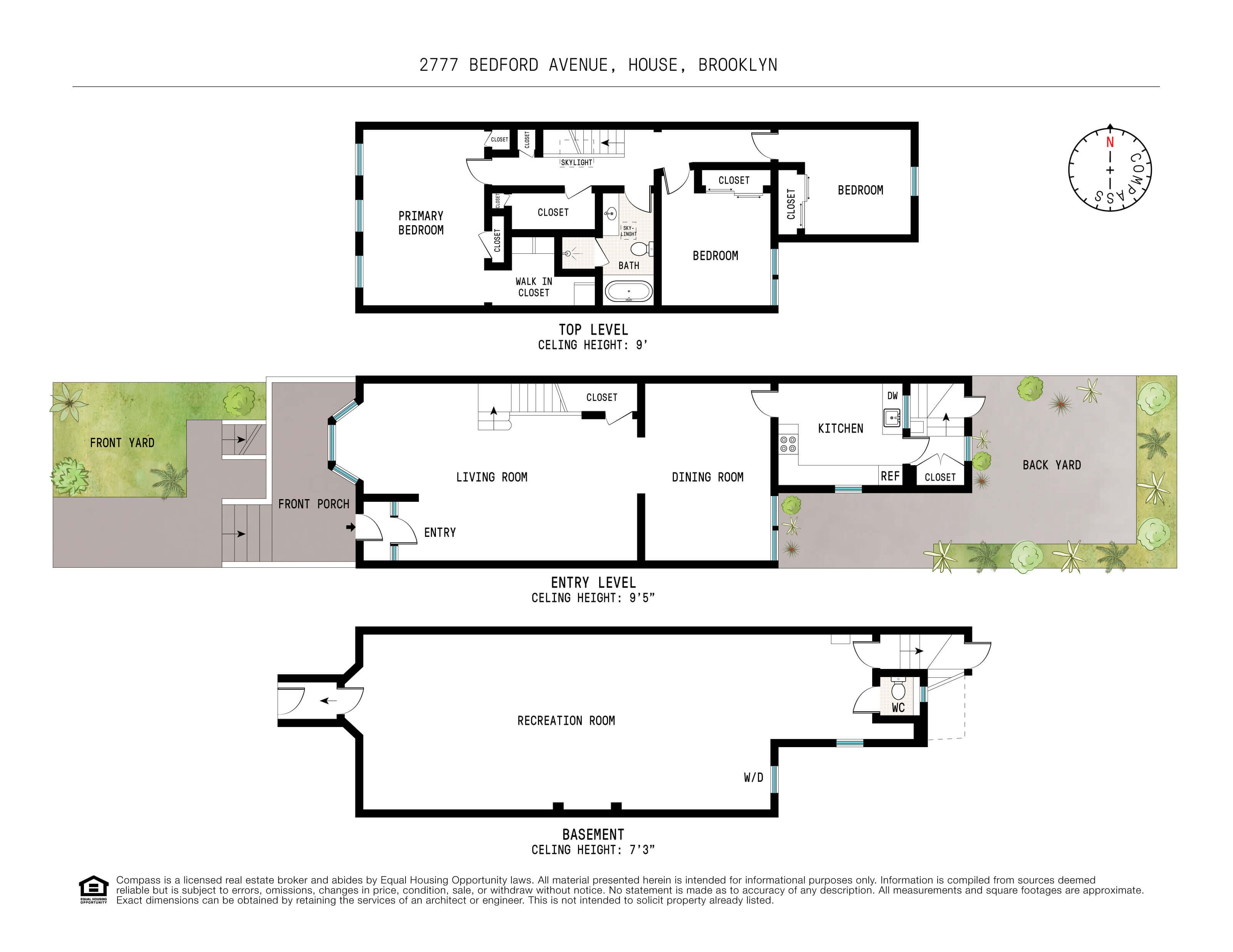 floor plan of 2777 bedford avenue