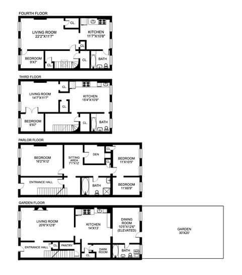 floorplan of 153 bedford avenue