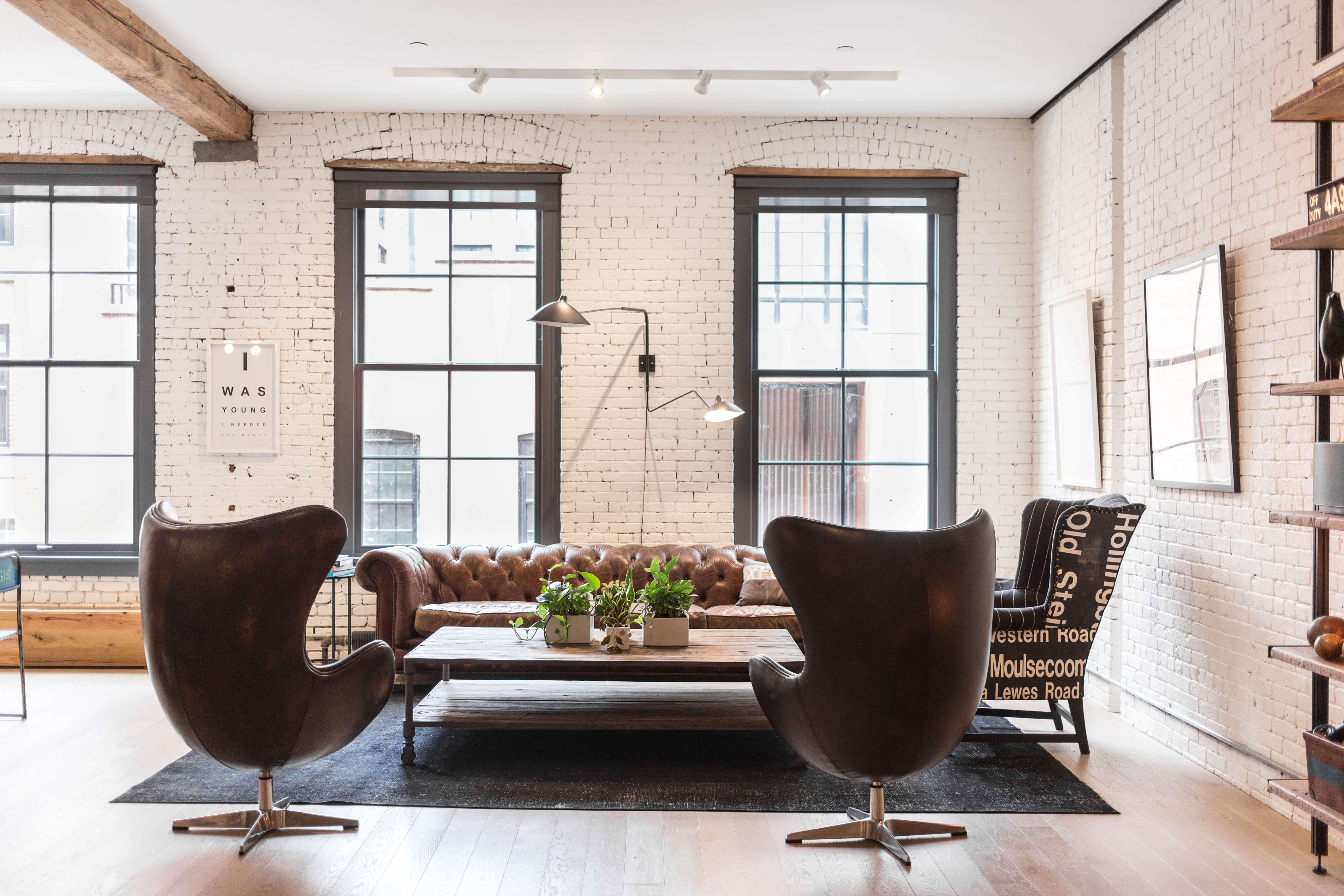 Brooklyn loft living room