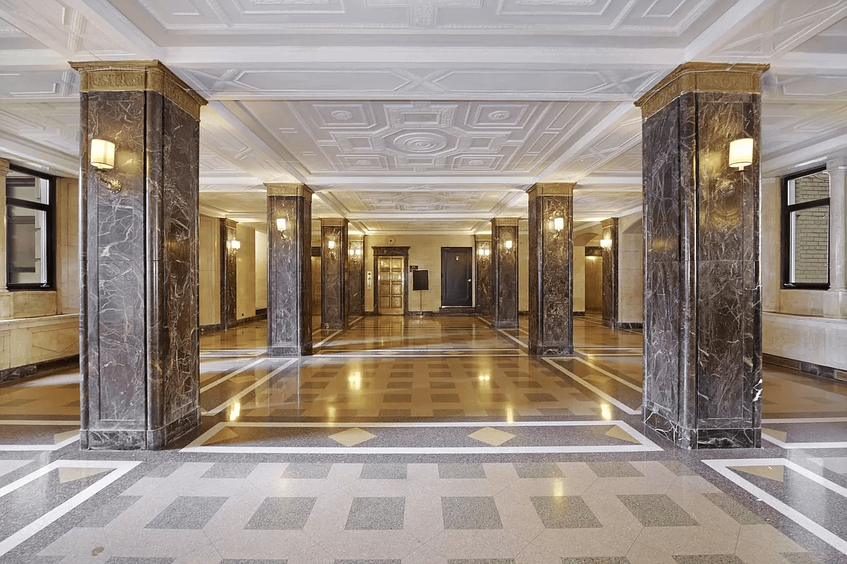 lobby of 135 eastern parkway