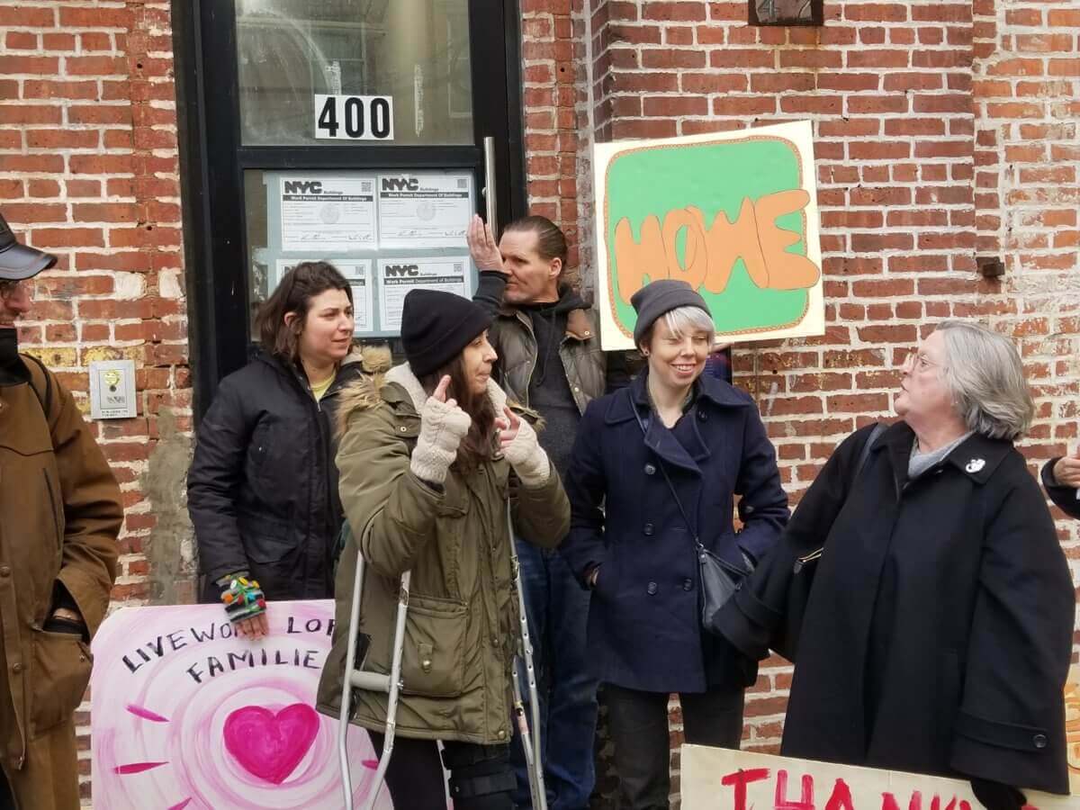 tenants protesting