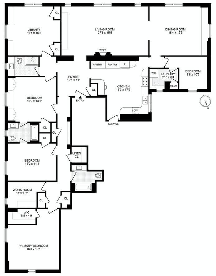 floorplan of 8s at 200 hicks street