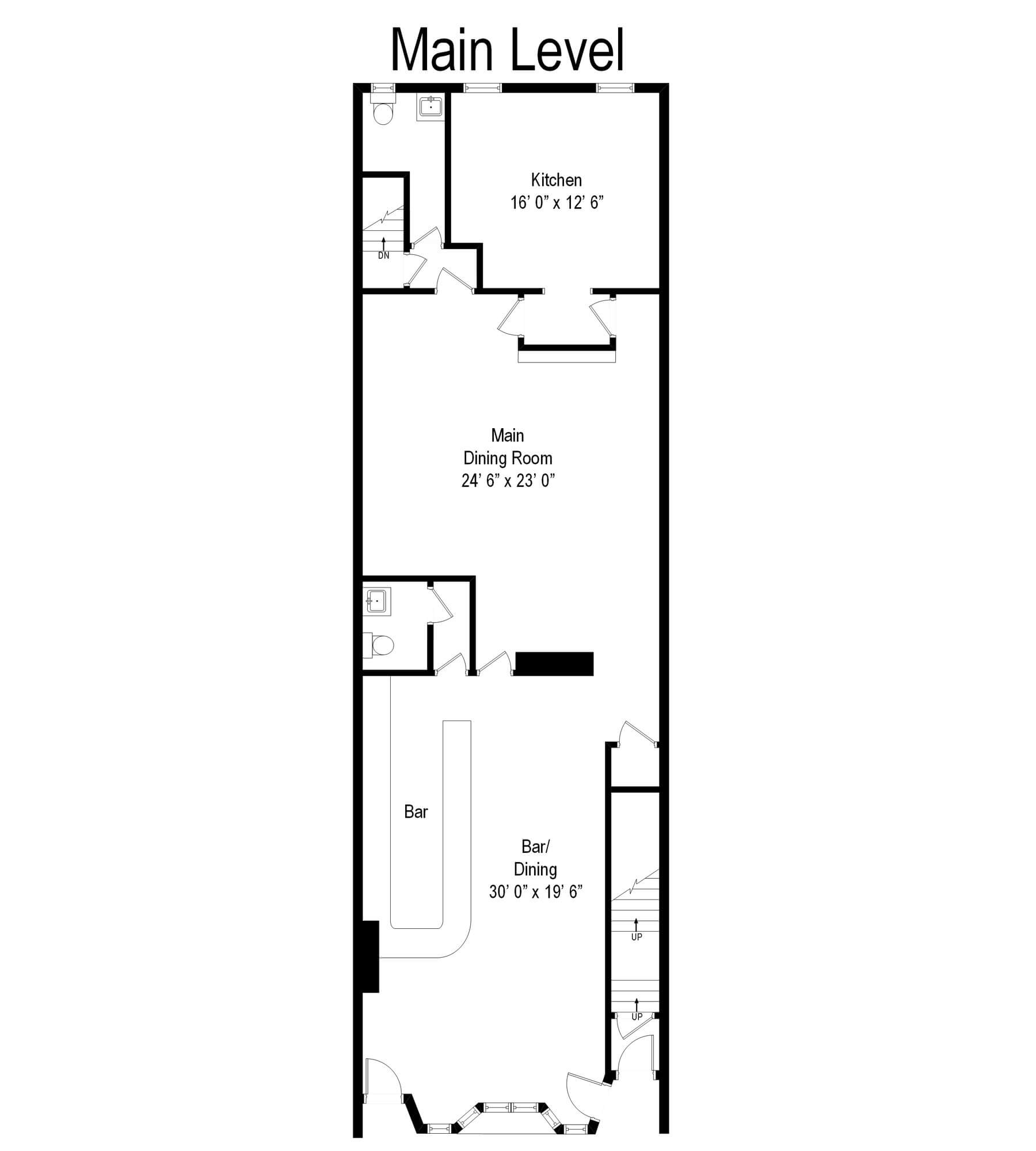 floor plan of huber's hofbrau 370 mamaroneck avenue