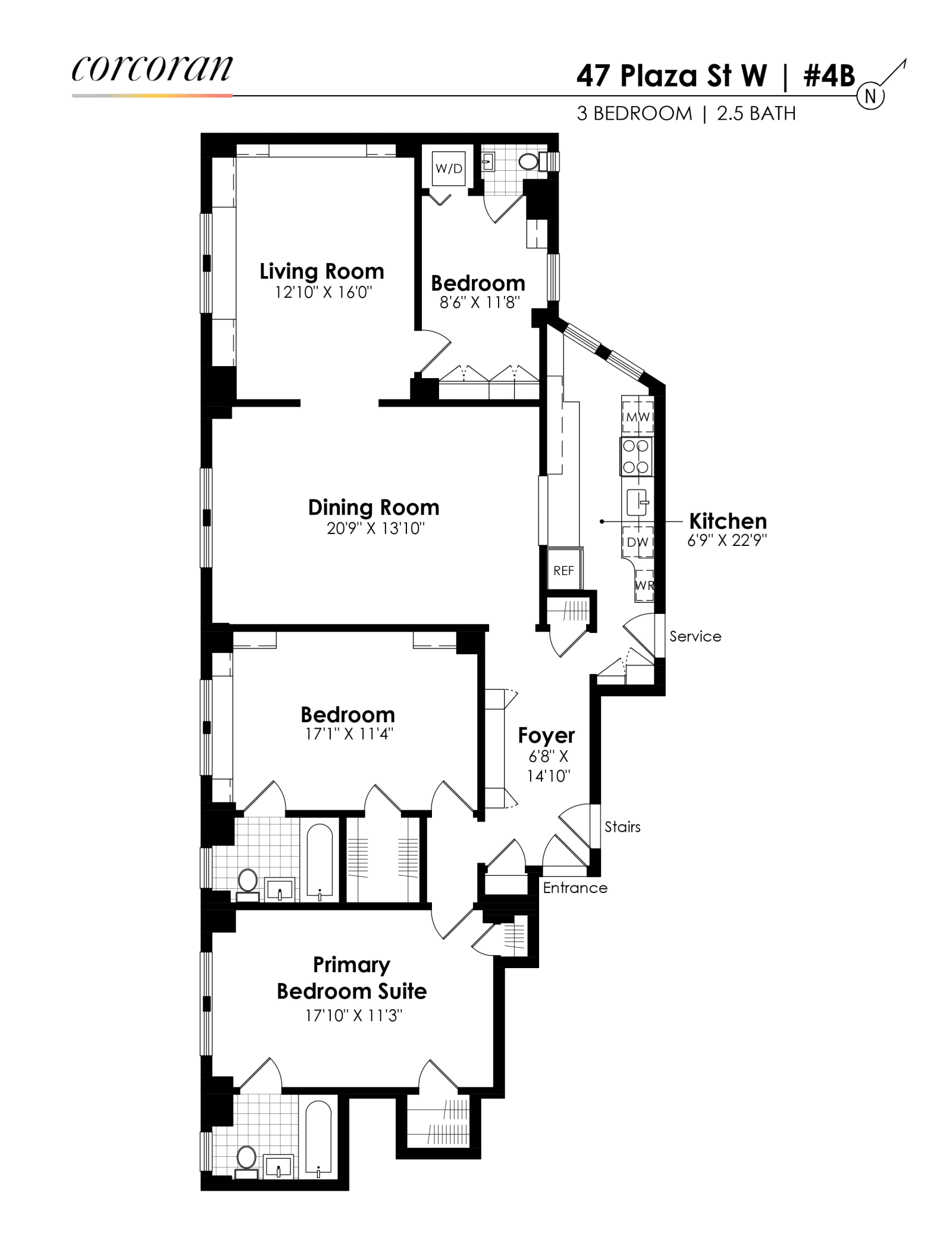 floorplan of 47 plaza street west