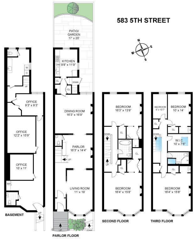 floorplan of 583 5th street