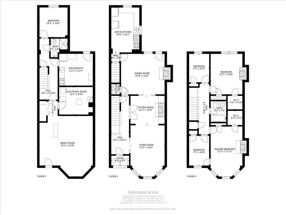 floorplan of 174 rutland road