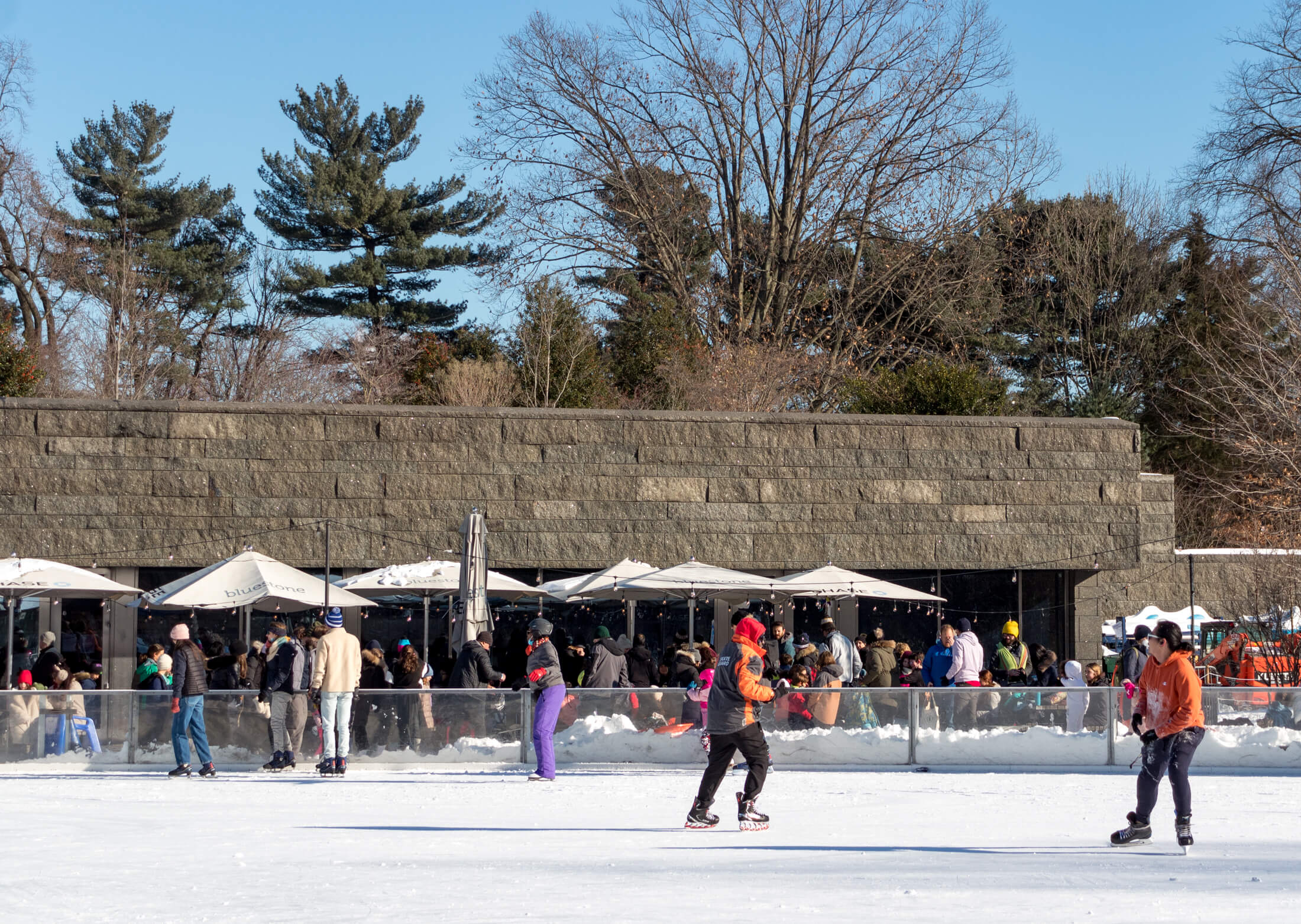 ice skating at lefrak center in prospect park