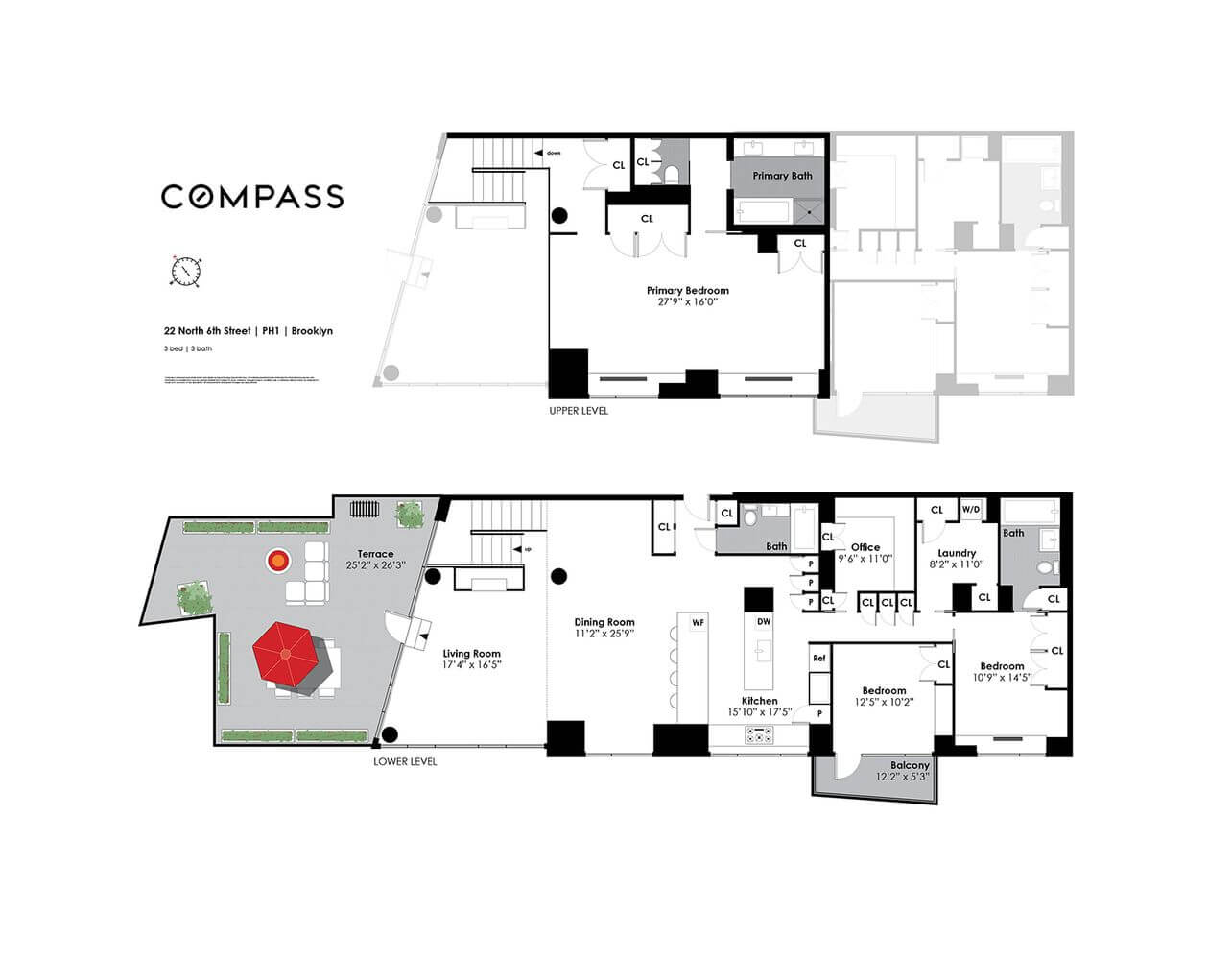 floorplan of ph1a at 22 north 6th street