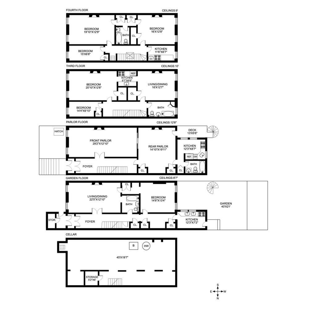 floorplan of 414 grand avenue